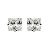 SQUARE SILVER EARRING