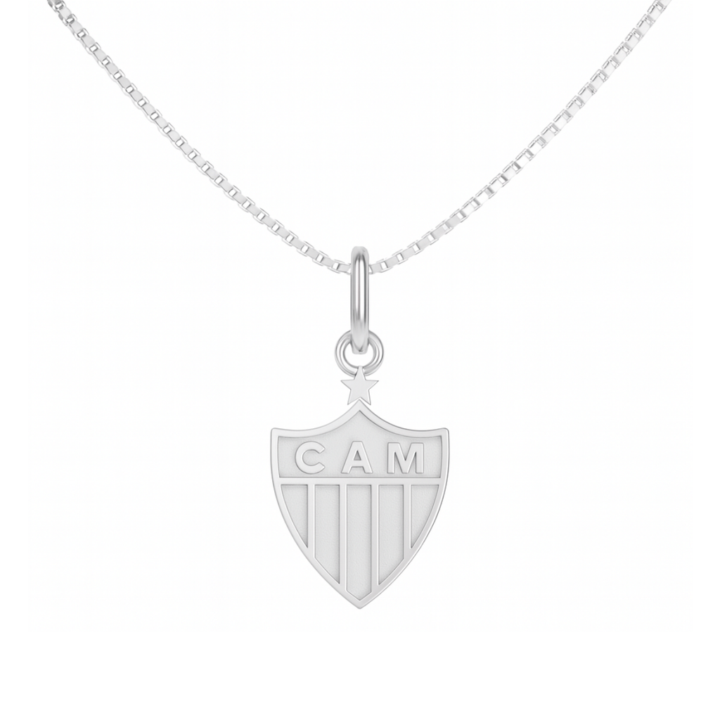 ATHLETIC PLATE SHIELD NECKLACE - 1.5CM 