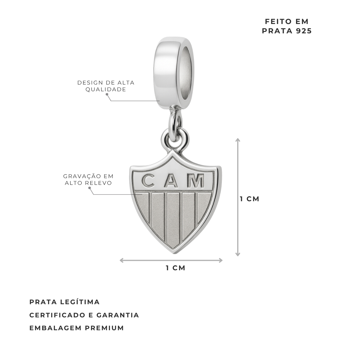 BERLOQUE ESCUDO CHAPA ATLÉTICO