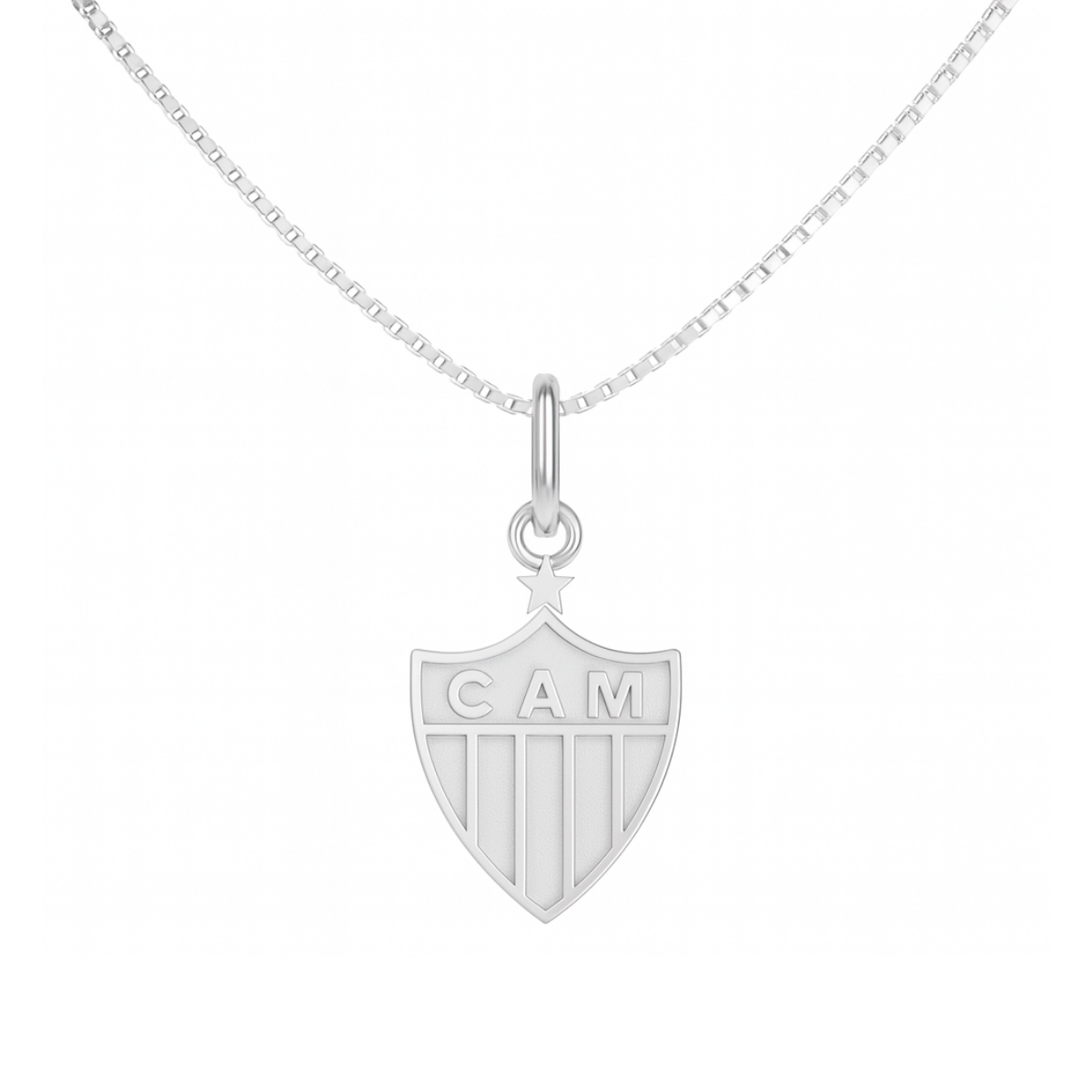 ATHLETIC PLATE SHIELD NECKLACE - 1CM 