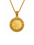 COLAR ESCUDO CRUZEIRO FOLHEADO