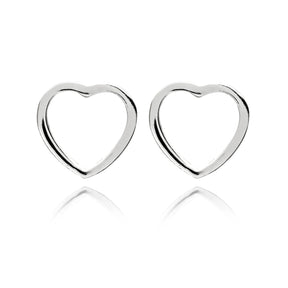 SILVER HEART EARRING