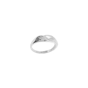 LEAF DETAIL SILVER RING