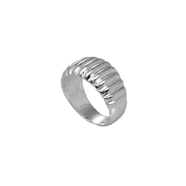 SILVER RING WITH EMBOSSED DETAILS