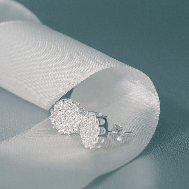 BRINCO PRATA CHUVEIRO ZIRCÔNIAS