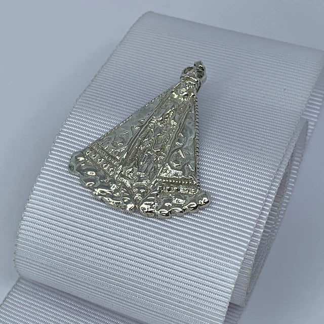 PINGENTE DE PRATA NOSSA SENHORA APARECIDA