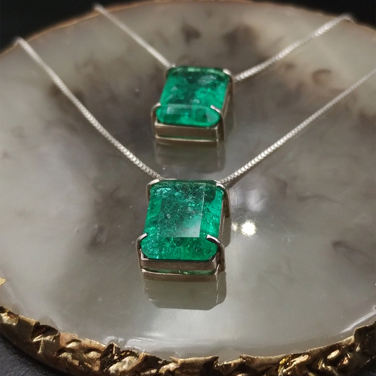 ESCAPULÁRIO RETANGULAR CRISTAL