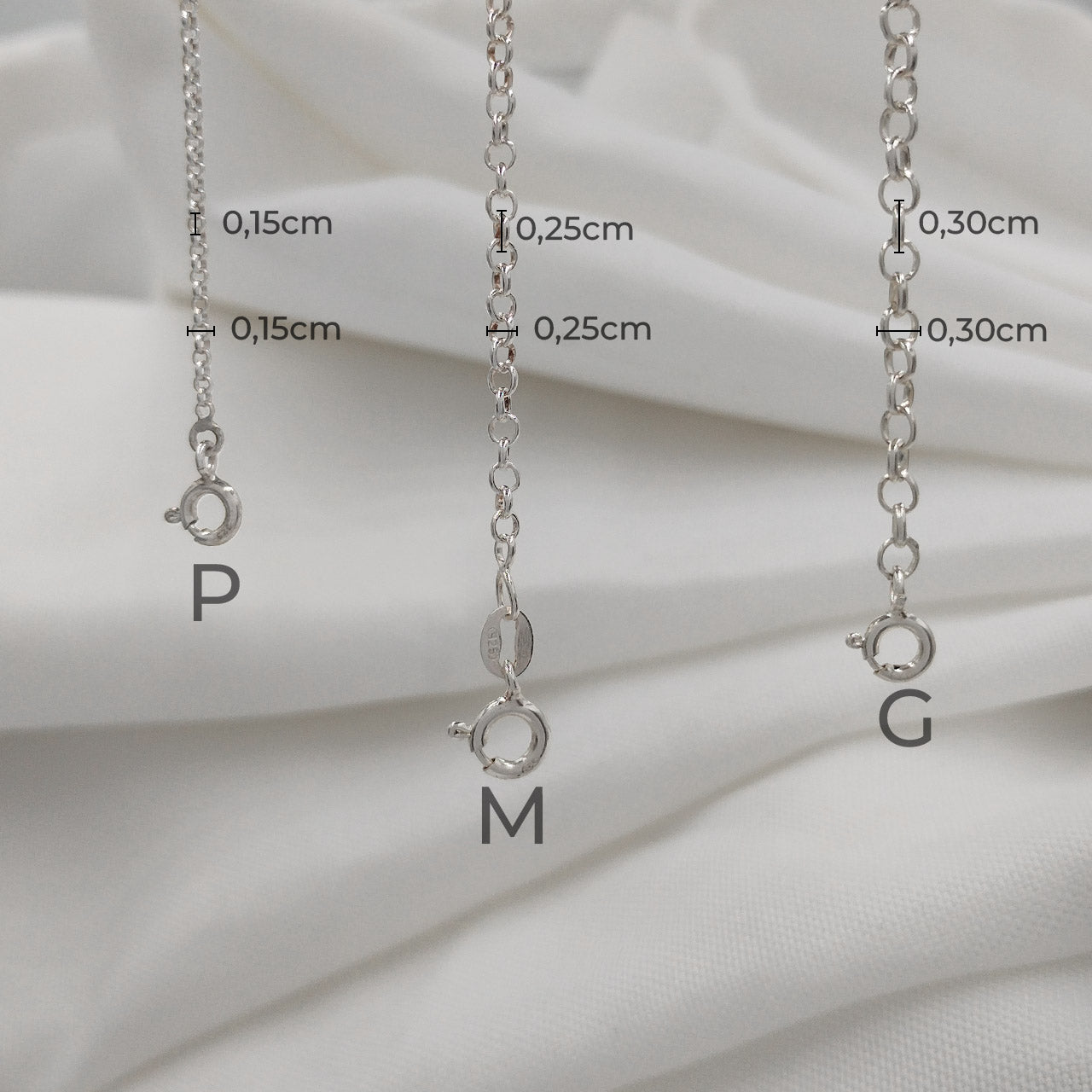 PULSEIRA DE PRATA ELO PORTUGUÊS