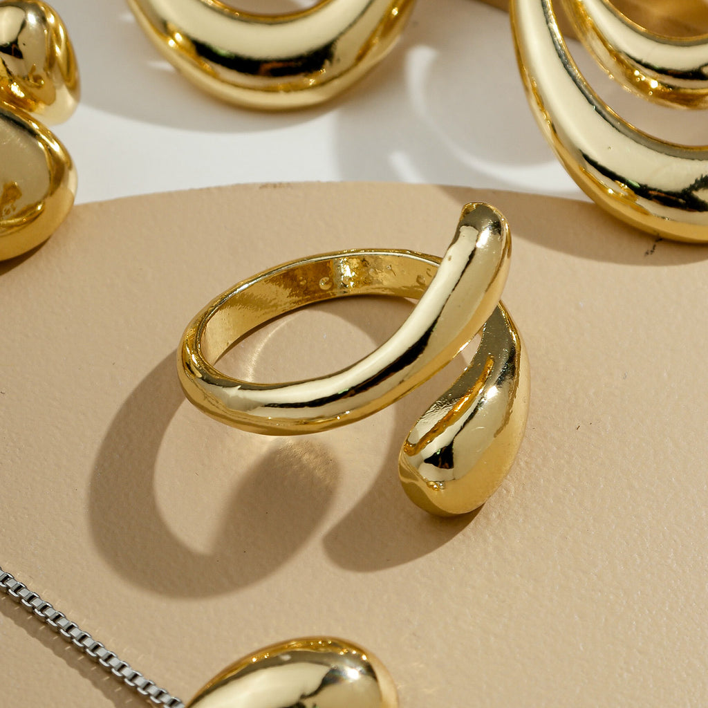 ANEL BOLD FINO REGULÁVEL DOURADO