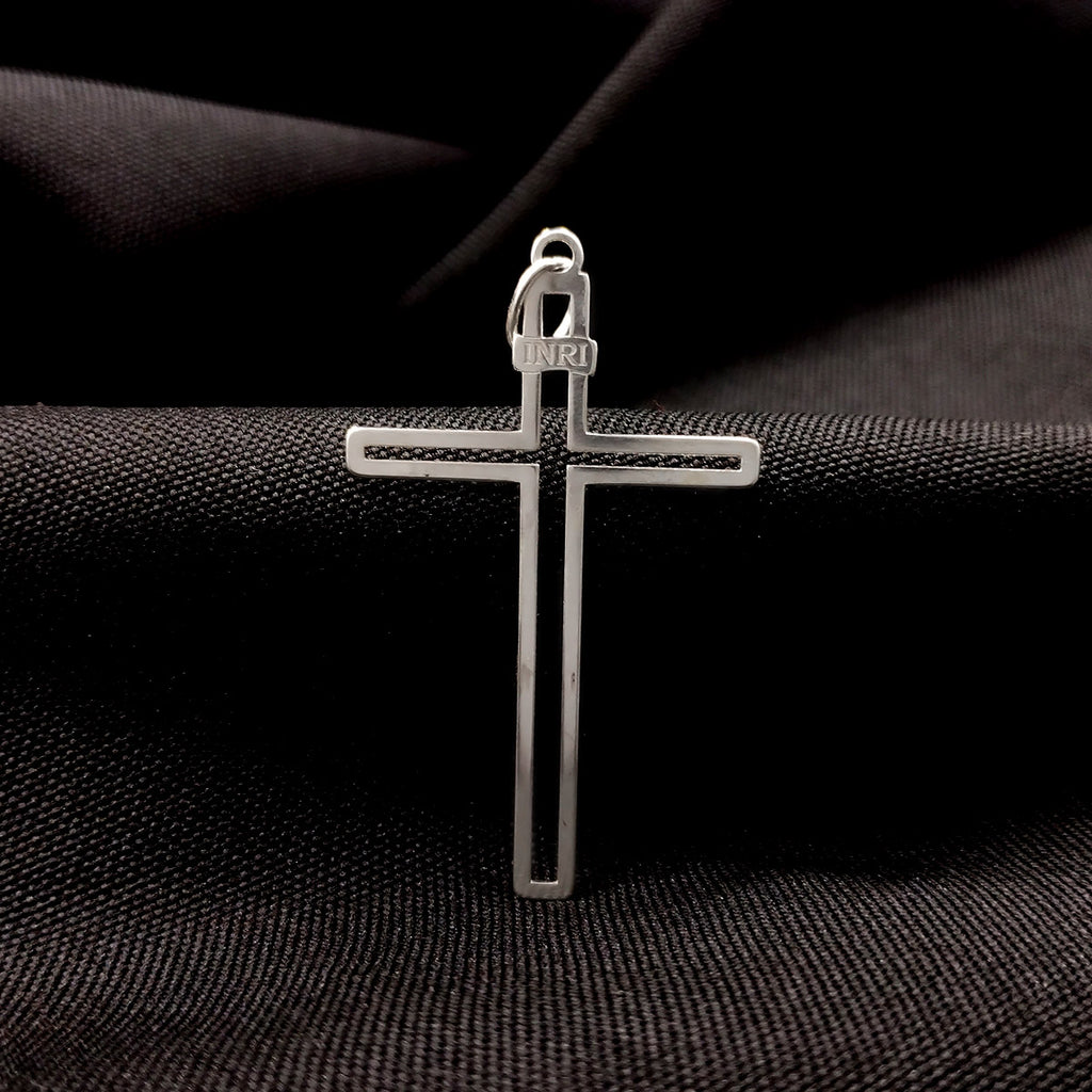 LEAKED CROSS SILVER PENDANT