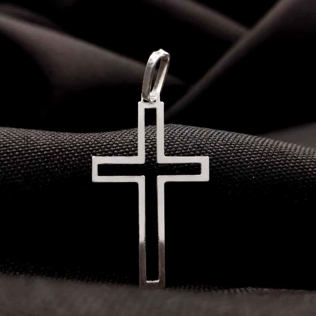 LEAKED CROSS SILVER PENDANT