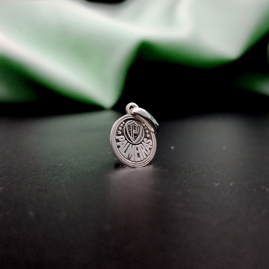 PINGENTE OFICIAL ESCUDO PALMEIRAS REDONDO 1,2CM - NOBLE GARANTIA PRODUTO OFICIAL EMBALAGEM PREMIUM