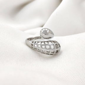 Anel Cabeça de Cobra Vazado Atemporal