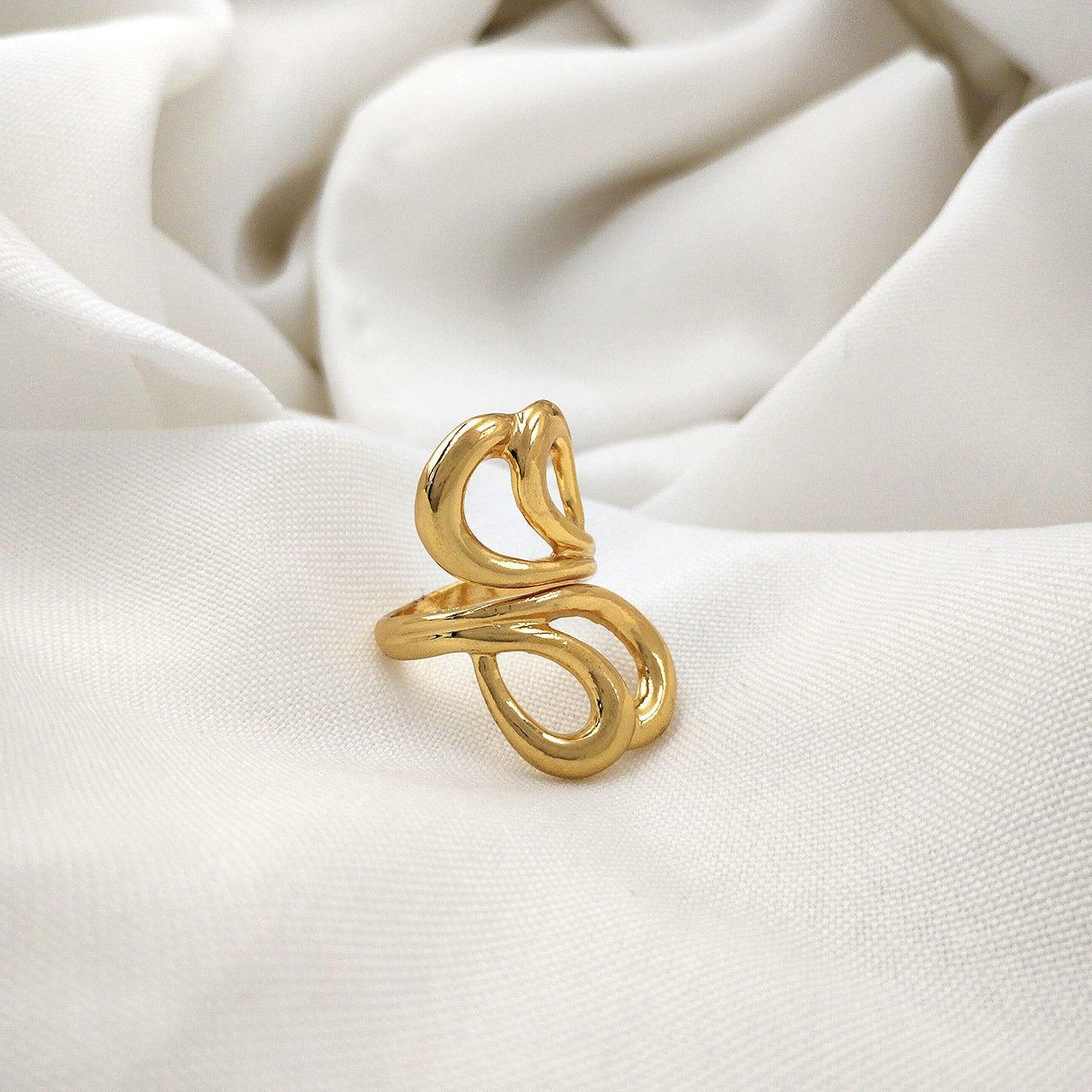 Anel Regulável Rococó Vazado