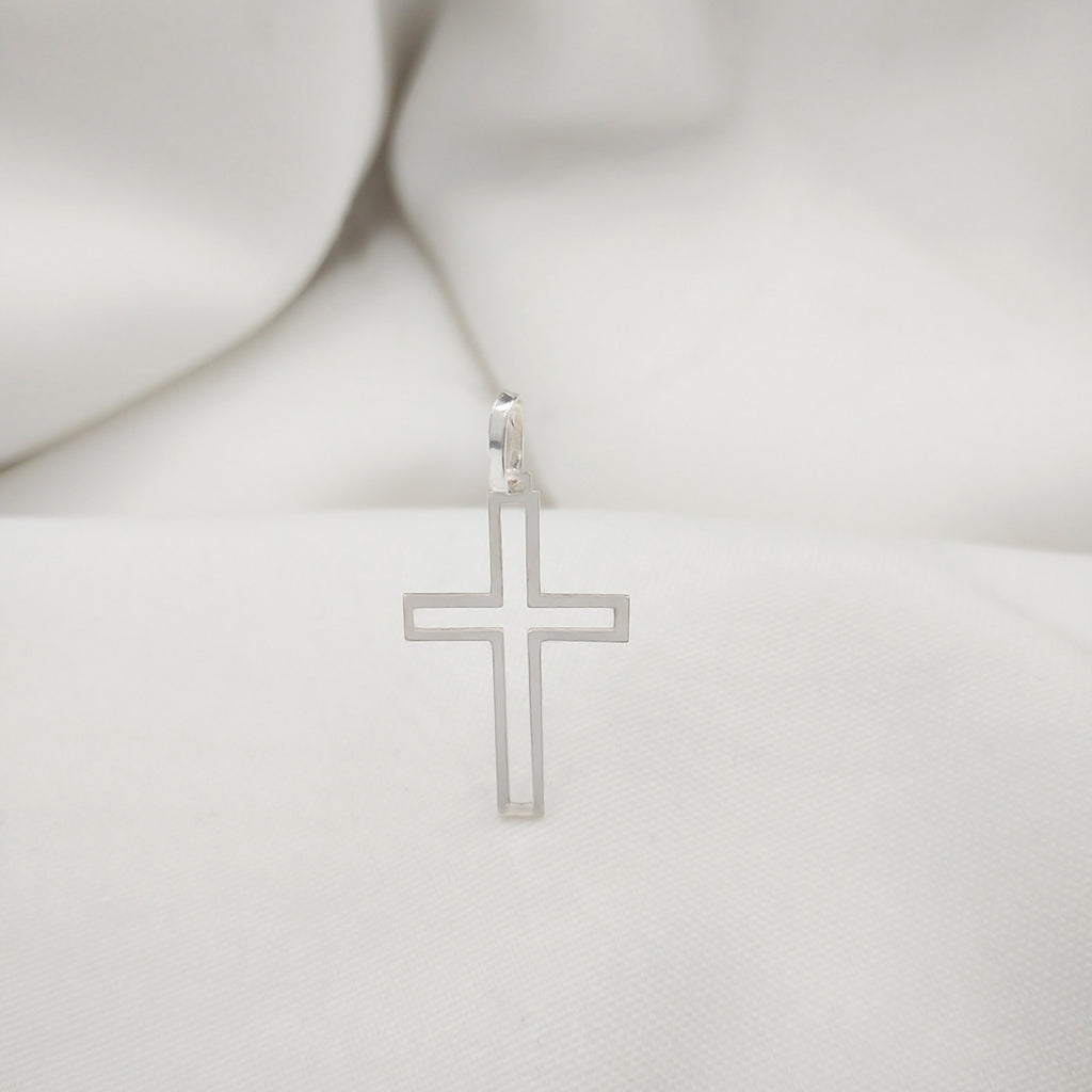 LEAKED CROSS SILVER PENDANT
