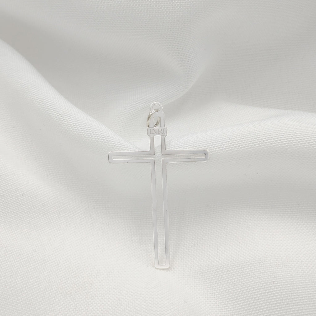 LEAKED CROSS SILVER PENDANT