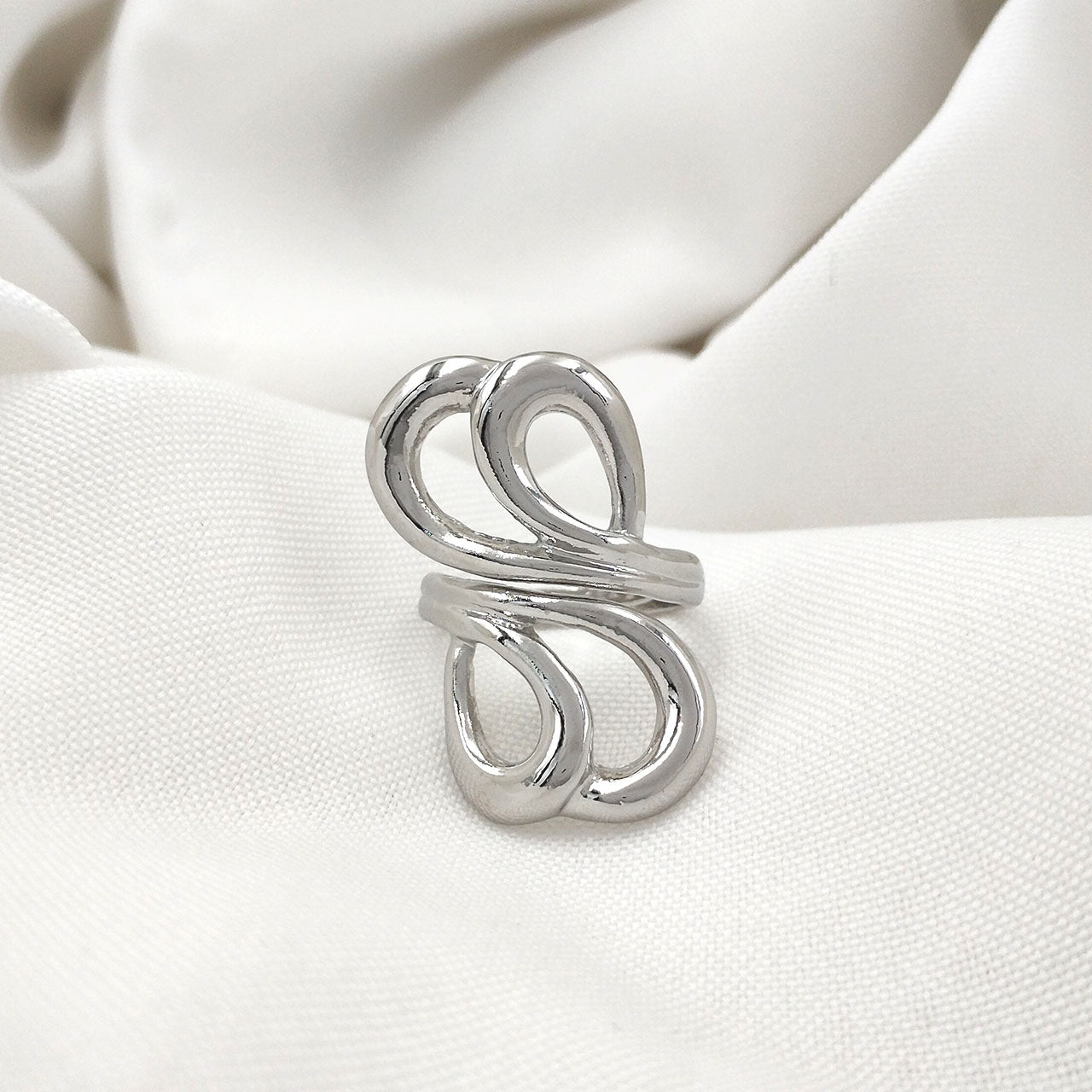 Anel Regulável Rococó Vazado