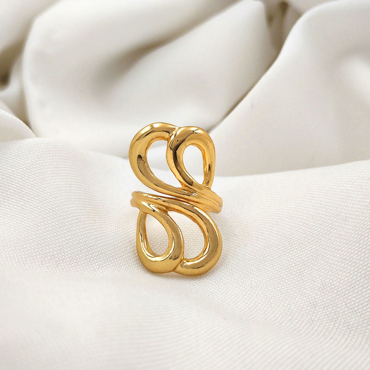 Anel Regulável Rococó Vazado