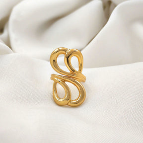 Anel Regulável Rococó Vazado