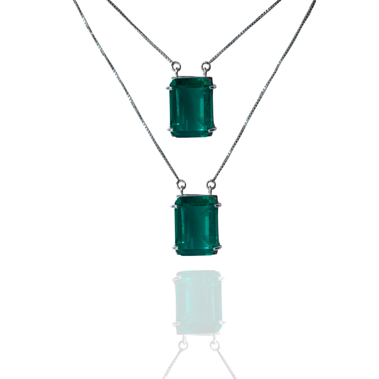 EMERALD CRYSTAL RECTANGULAR SCAPULAR