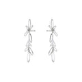 SILVER SPLASH ZIRCONIA EARRING