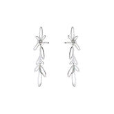 SILVER SPLASH ZIRCONIA EARRING