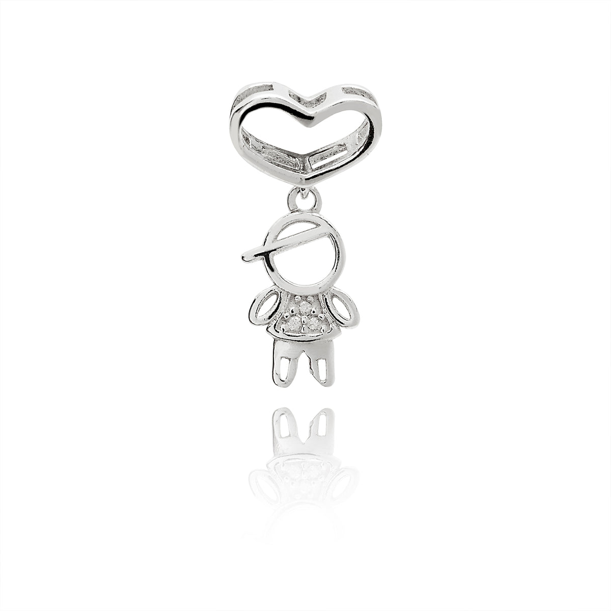 CHILDREN'S SILVER ZIRCONIA PENDANT