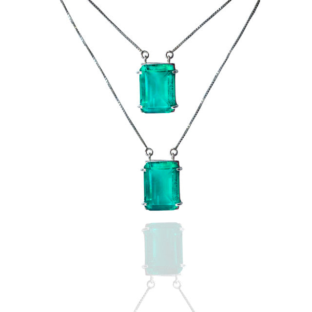 PARAÍBA TOURMALINE CRYSTAL RECTANGULAR SCAPULAR