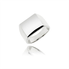 RIDE SQUARE SILVER RING 