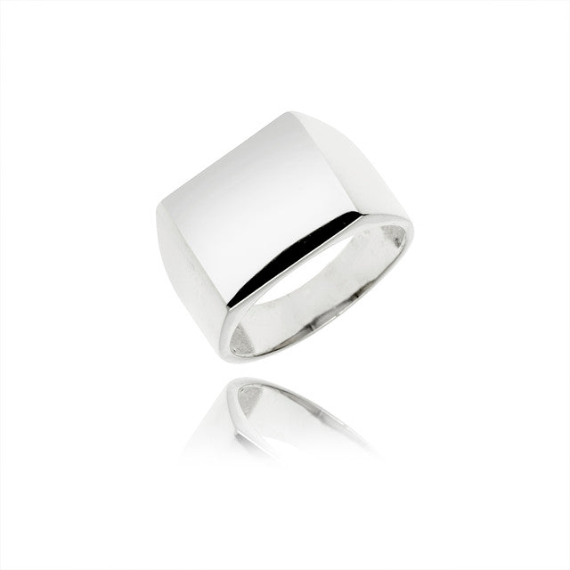 RIDE SQUARE SILVER RING 