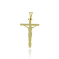 PINGENTE FOLHEADO CRUZ E CRISTO