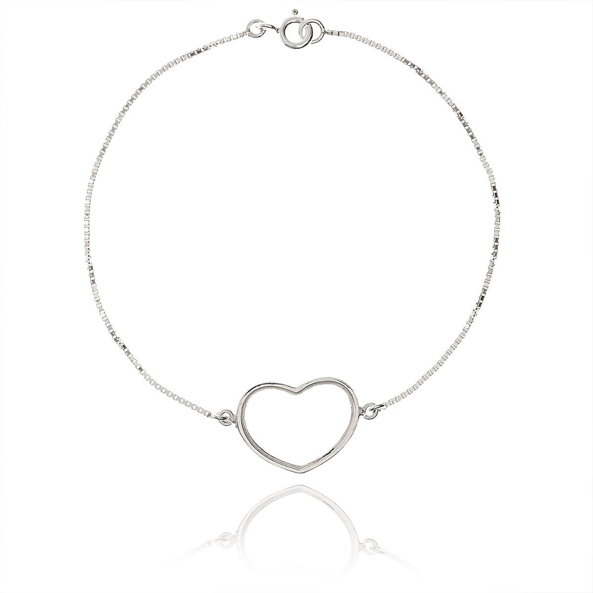 SILVER HEART BRACELET