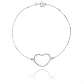 SILVER HEART BRACELET