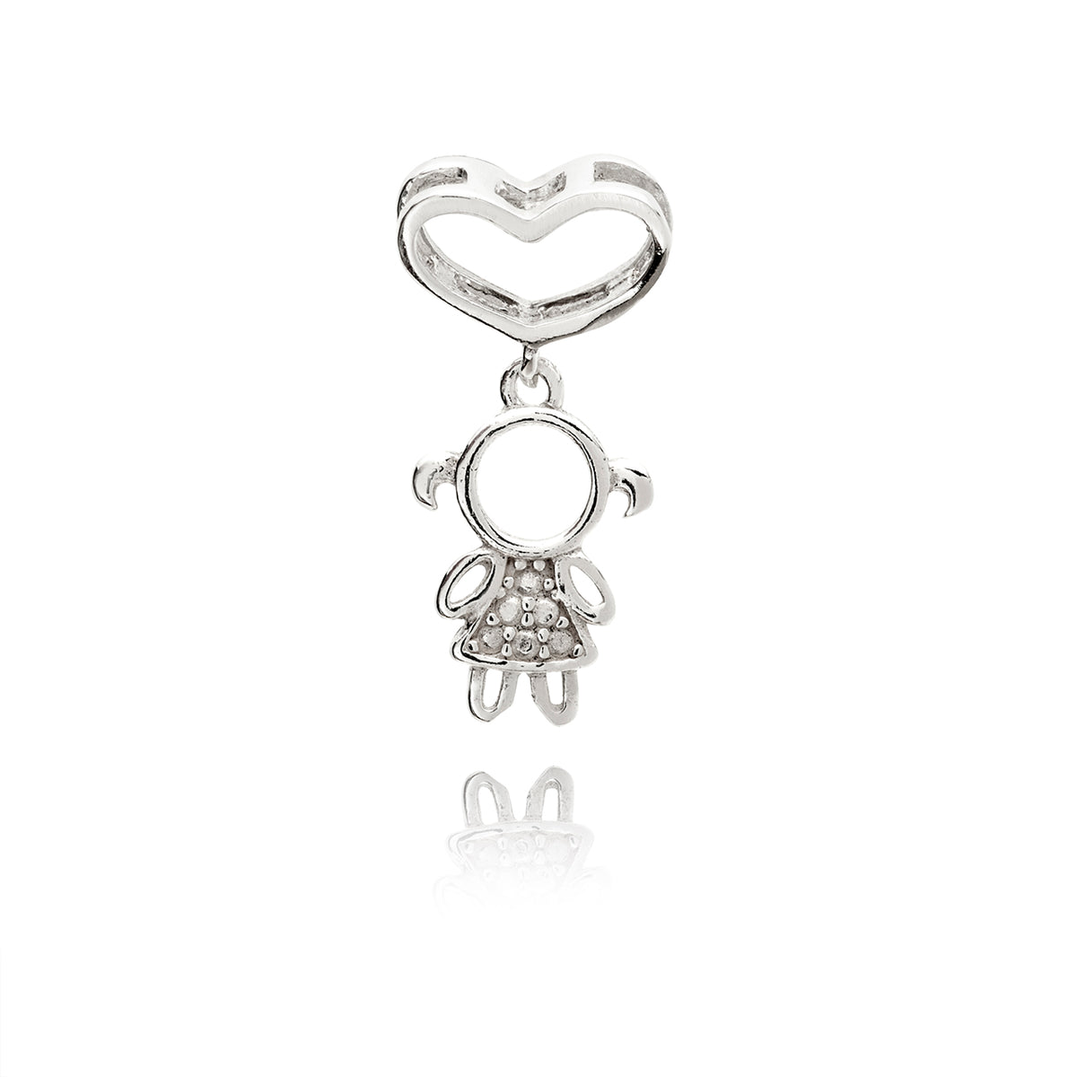 CHILDREN'S SILVER ZIRCONIA PENDANT