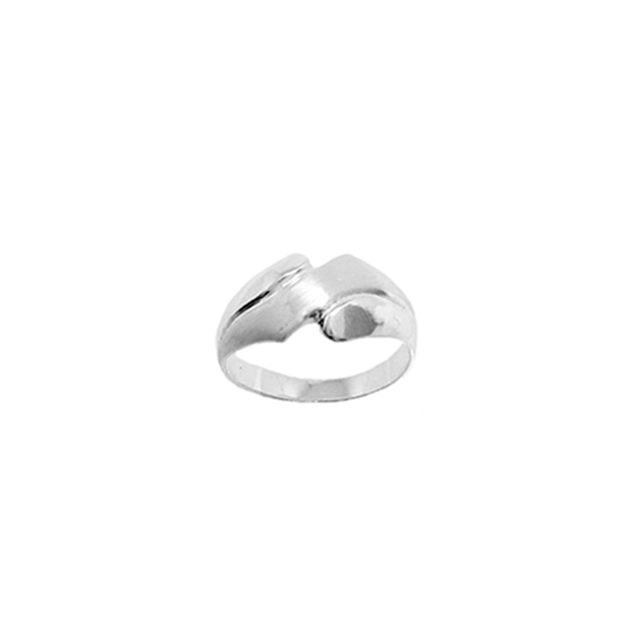 SMOOTH SILVER S RING