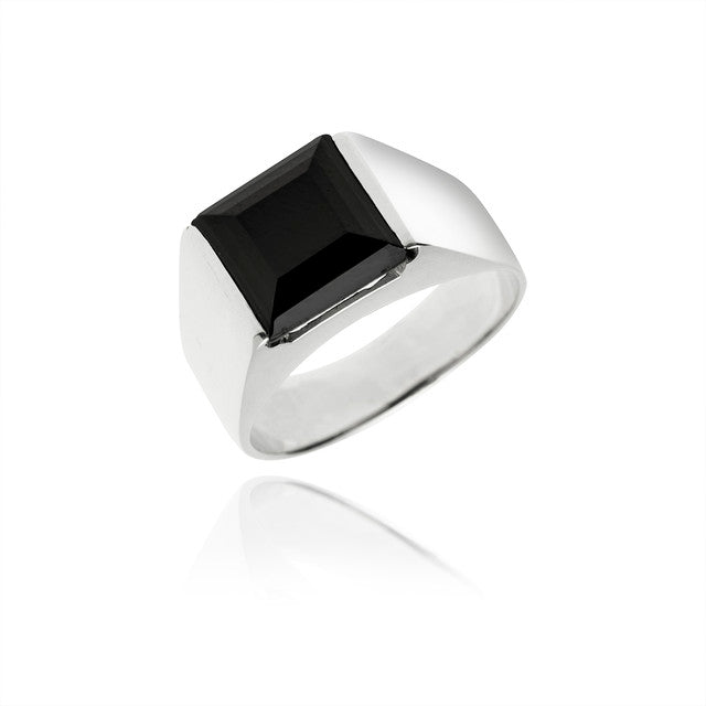 RIDE ONYX SILVER RING 