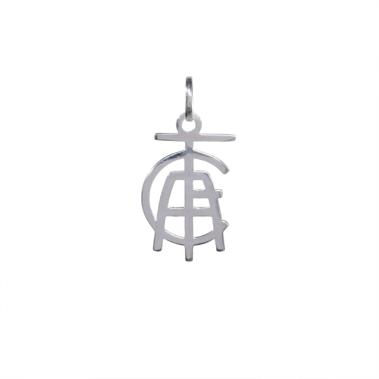 PINGENTE VAZADO ESCUDO AMÉRICA - 2CM