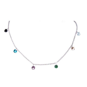 COLAR LONGO CRISTAL RAINBOW