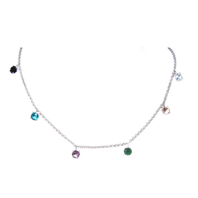 COLAR LONGO CRISTAL RAINBOW