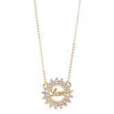 COLAR LOVE DISCO COM ZIRCÔNIAS