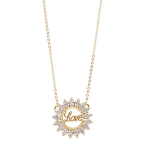 COLAR LOVE DISCO COM ZIRCÔNIAS