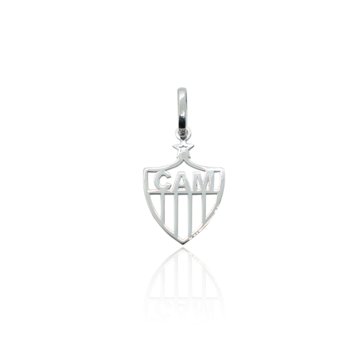 PINGENTE ESCUDO VAZADO ATLÉTICO - 1,5CM