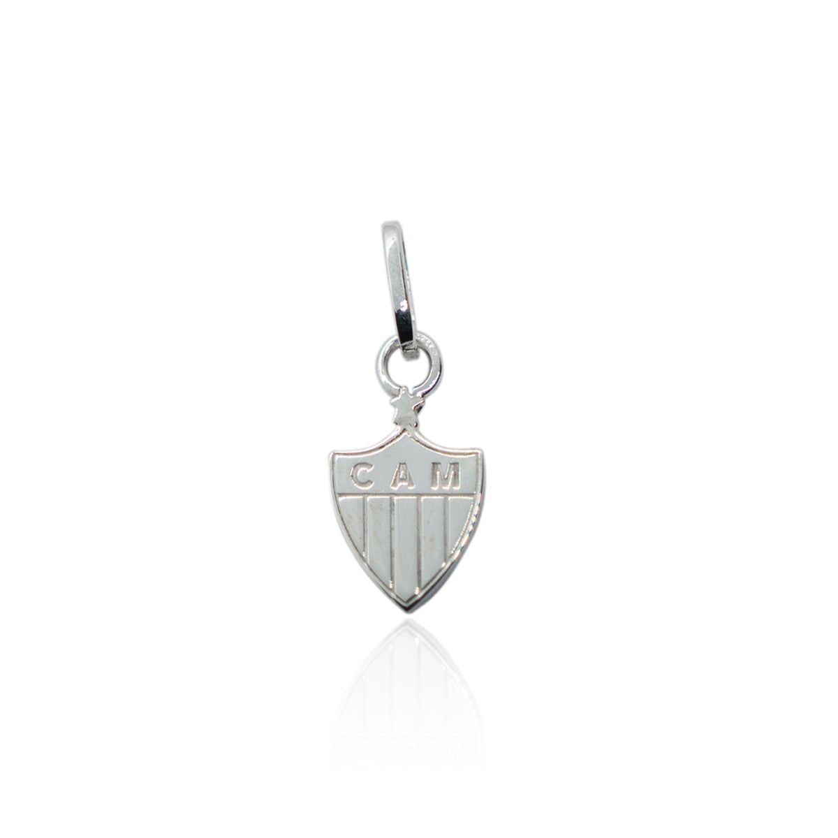 PINGENTE ESCUDO CHAPA ATLÉTICO - 1CM