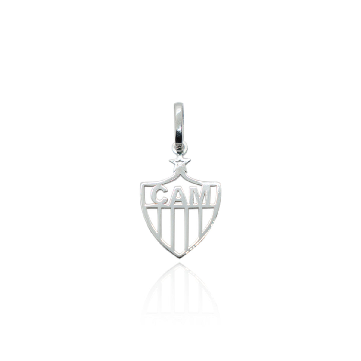 PINGENTE ESCUDO VAZADO ATLÉTICO - 1CM