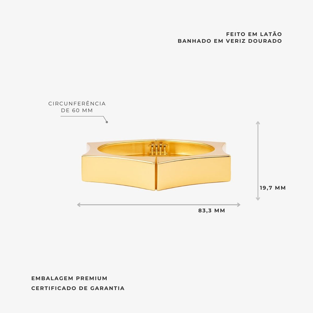 Bracelete Geométrico  Moderno