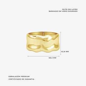 Bracelete Orgânico Design Escultural