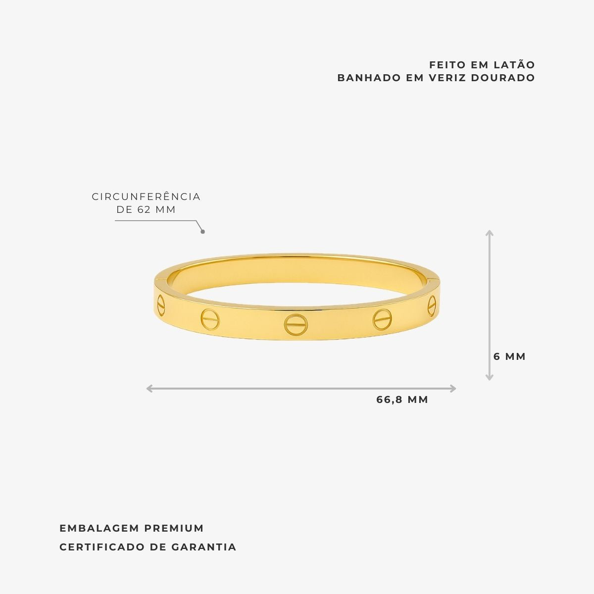 Bracelete Estilo Cartier