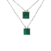 FUSION EMERALD CRYSTAL SQUARE SCAPULAR