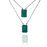 FUSION EMERALD CRYSTAL RECTANGULAR SCAPULAR