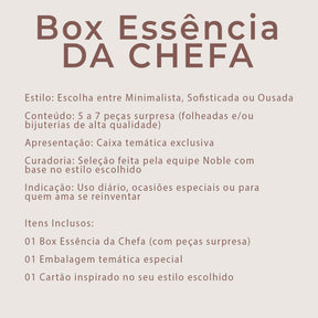 BOX ESSÊNCIA DA CHEFA
